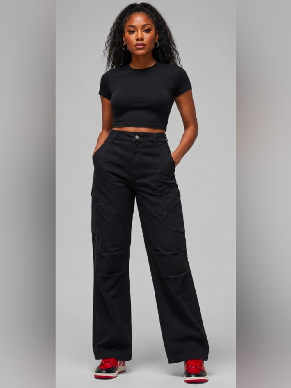 Nike Jordan UTILITY LIFESTYLE Women Chicago Pants Black Standard Fit FV7098-010